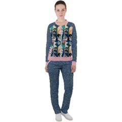 Tropical Polka Plants 6 Casual Jacket And Pants Set by flowerland