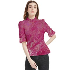 My Pour Cup Painting 1 Cbdoilprincess  Frill Neck Blouse