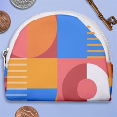 Geometric Series  Horseshoe Style Canvas Pouch by Sobalvarro