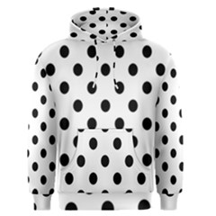 Black-and-white-polka-dot-pattern-background-free-vector Men s Core Hoodie by nate14shop