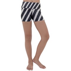  Zebra Pattern  Kids  Lightweight Velour Yoga Shorts by artworkshop