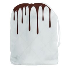 Illustration-chocolate-dropping-chocolate-background-vector Drawstring Pouch (3xl) by nate14shop