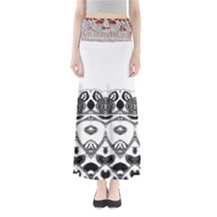 Im Fourth Dimension Black White 12 Full Length Maxi Skirt