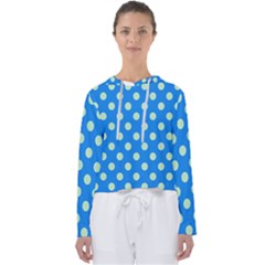 Polka-dots-blue Women s Slouchy Sweat by nate14shop