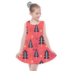 Christmas Tree,snow Star Kids  Summer Dress by nate14shop