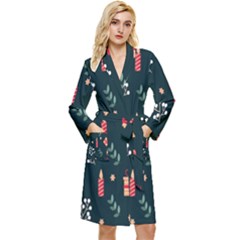 Christmas-birthday Gifts Long Sleeve Velour Robe by nate14shop
