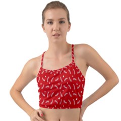 Christmas Pattern,love Red Mini Tank Bikini Top by nate14shop