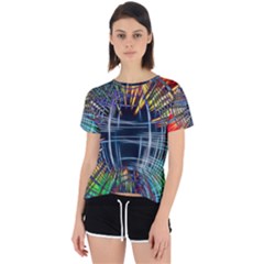 Color-background-structure-lines- Open Back Sport Tee