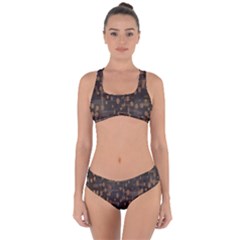 Abstract Dots Criss Cross Bikini Set