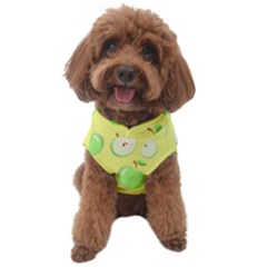 Apple Pattern Green Yellow Dog Sweater by artworkshop