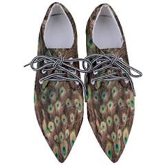 Bird-peacock Pointed Oxford Shoes
