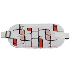 Abstract Seamless Pattern Art Rounded Waist Pouch
