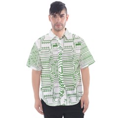 Circuit Board Men s Short Sleeve Shirt