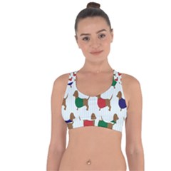 Dachshund Cross String Back Sports Bra