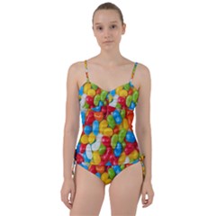 Candy-ball Sweetheart Tankini Set