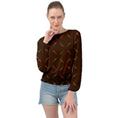 Carrots Banded Bottom Chiffon Top
