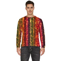 Background Stars Pattern Wallpaper Christmas Men s Fleece Sweatshirt by artworkshop