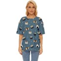Sushi Pattern Oversized Basic Tee View1