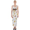 Autumn Isolated Blade Branch Fitted Maxi Dress View1