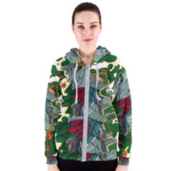 Armor Japan Maple Leaves Samurai Women s Zipper Hoodie by Amaryn4rt