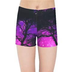 Tree Men Space Universe Surreal Kids  Sports Shorts