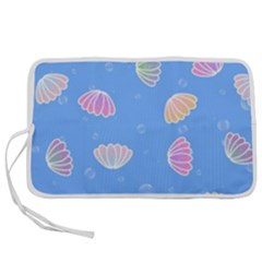 Seashell Clam Pattern Art Design Pen Storage Case (m) by Amaryn4rt