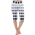 Halftone Pattern Dot Modern Retro Texture Circle Lightweight Velour Cropped Yoga Leggings View1