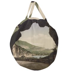 Ponale Road, Garda, Italy  Giant Round Zipper Tote by ConteMonfrey