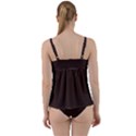 The Harbor, Riva, Lake Garda, Italy 1890-1900 2 Background Brown Twist Front Tankini Set View2