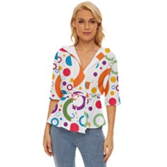 Wallpaper Lightweight Drawstring Hooded Top