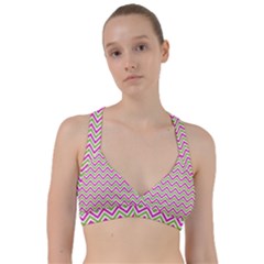 Mave,chevron,white,navi,purple Sweetheart Sports Bra