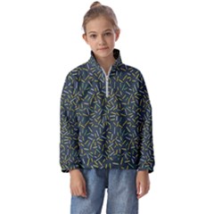 Abstract Pattern Sprinkles Sprinkle Kids  Half Zip Hoodie by Wegoenart