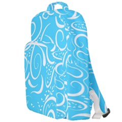 Illustration Scribble Reason Design Pattern Double Compartment Backpack by Wegoenart