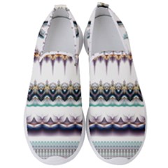 Illustration Geometric Art Dividers Borders Men s Slip On Sneakers
