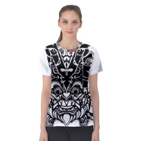 Im Fourth Dimension Black White 35 Women s Sport Mesh Tee by imanmulyana