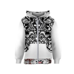 Im Fourth Dimension Black White 35 Kids  Zipper Hoodie