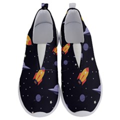 Cosmos Rocket Spaceships Ufo No Lace Lightweight Shoes by Wegoenart