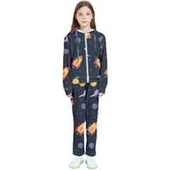 Cosmos Rocket Spaceships Ufo Kids  Tracksuit by Wegoenart