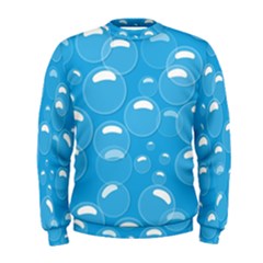 Pattern Blue Bubble Pattern Background Men s Sweatshirt by Amaryn4rt