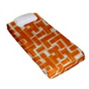 Illustration Orange Background Rectangles Pattern Fitted Sheet (Single Size) View2