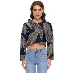 Jungle Sheets Tropical Pattern Women s Lightweight Cropped Hoodie by Amaryn4rt