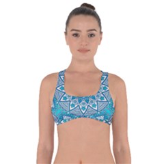 Mandala Blue Got No Strings Sports Bra by zappwaits