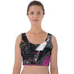 Grunge Witch Velvet Crop Top by MRNStudios
