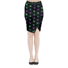 Pattern Background Bright Pattern Midi Wrap Pencil Skirt