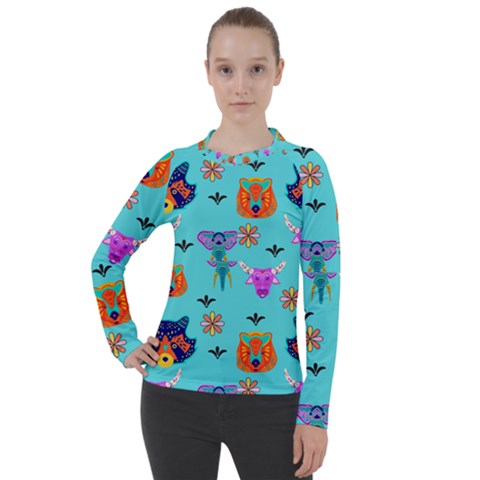 Illustration Design Gardening Texture Women s Pique Long Sleeve Tee by danenraven