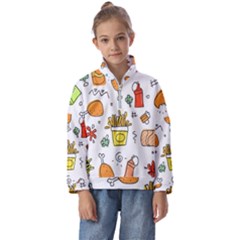 Set Child Fun Funny Collection Kids  Half Zip Hoodie by artworkshop