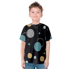 Circle Pattern Abstract Polka Dot Kids  Cotton Tee