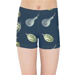 Vintage Vegetables Zucchini  Kids  Sports Shorts by ConteMonfrey