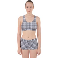 Small White Lines - Plaids Work It Out Gym Set by ConteMonfrey
