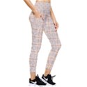 Portuguese Vibes - Brown and white geometric plaids Pocket Leggings  View4